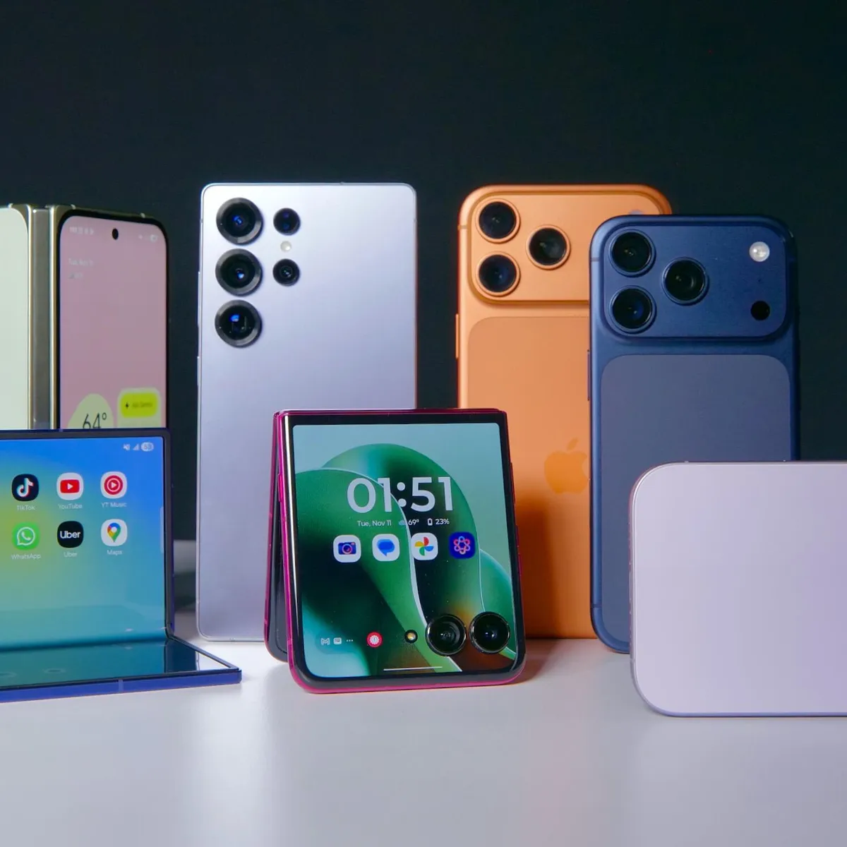 Modern smartphone lineup